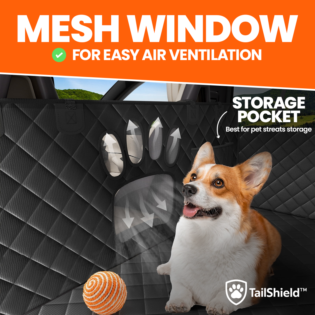 TailShield™ - Hard Bottom Dog Car Seat Protector